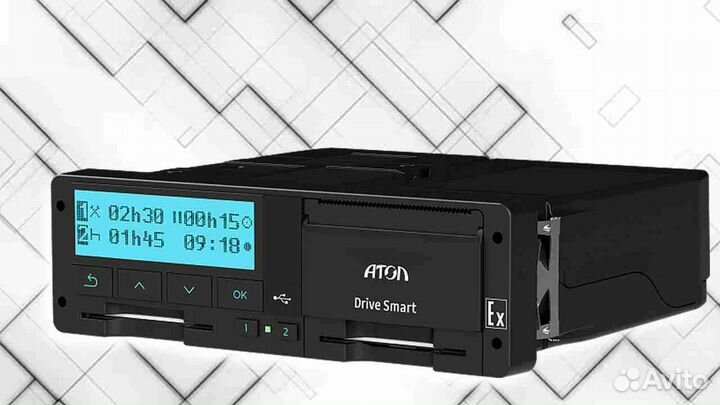 Цифровой тахограф Атол Драйв, с скзи и гарантией