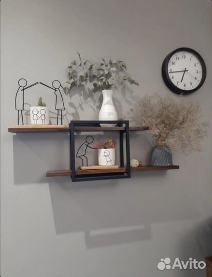 Полки в стиле лофт, мебель