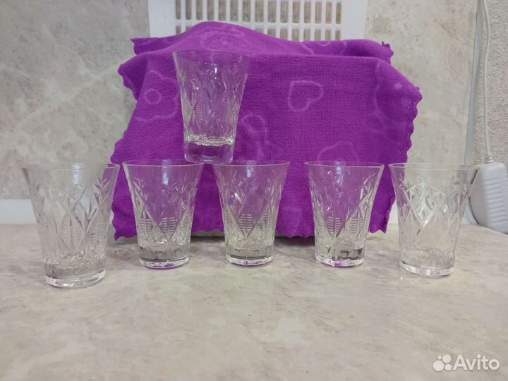 Хрустальные рюмки СССР