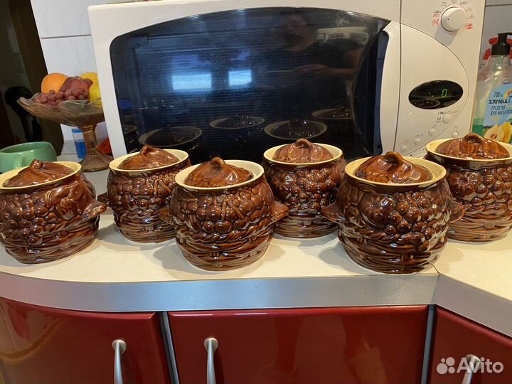 Горшок керамический 6 шт