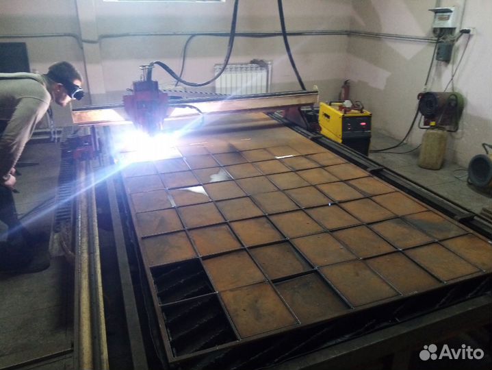 Плазменная резка металла на станке чпу