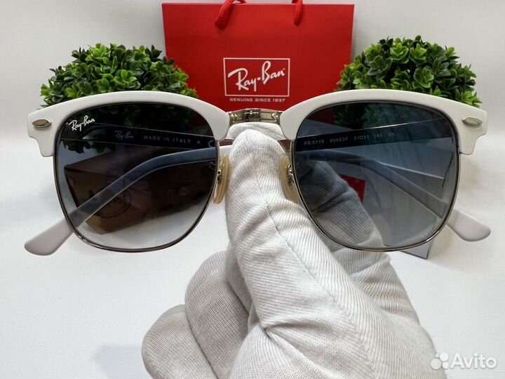Очки Ray Ban Clubmaster 3716 White
