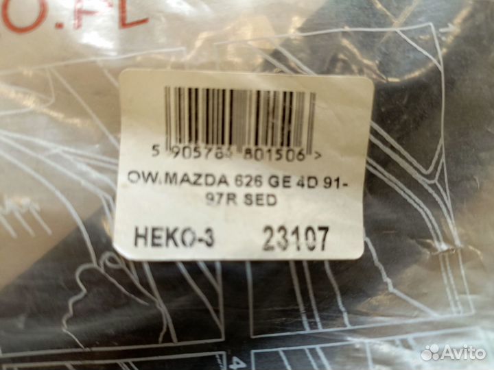 Дефлекторы окон передних mazda 626 GE 4D 1992-1997