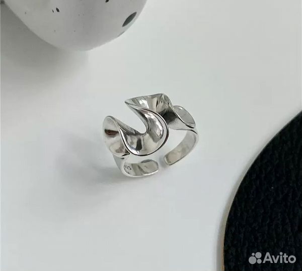 Кольцо безразмерное стиль Celine бижутерия