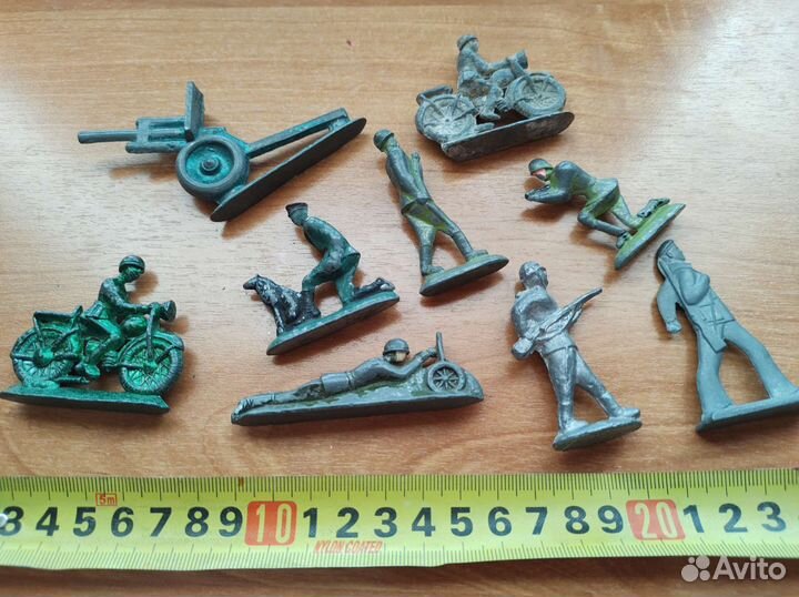 Солдатики модель 8 олово + пушка СССР