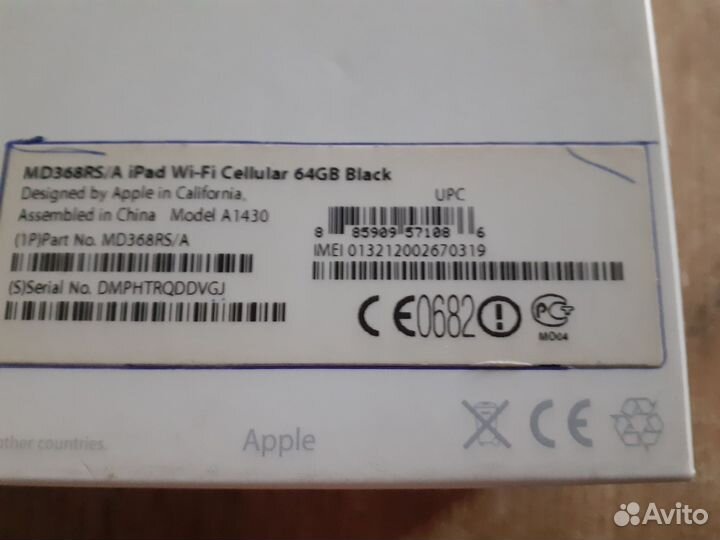 Планшет apple iPad