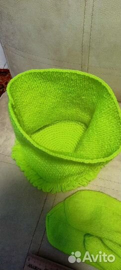 Шапка шарф варежки