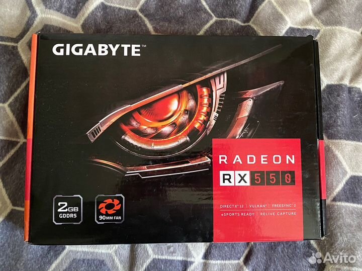 Видеокарта rx550 2gb