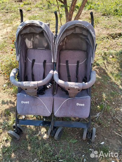 Прогулочная коляска трость для двойни