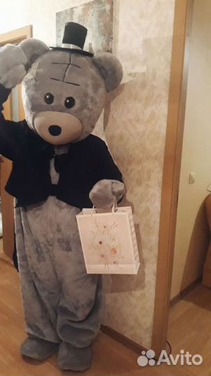 Ростовая кукла Мишка Тедди поздравления