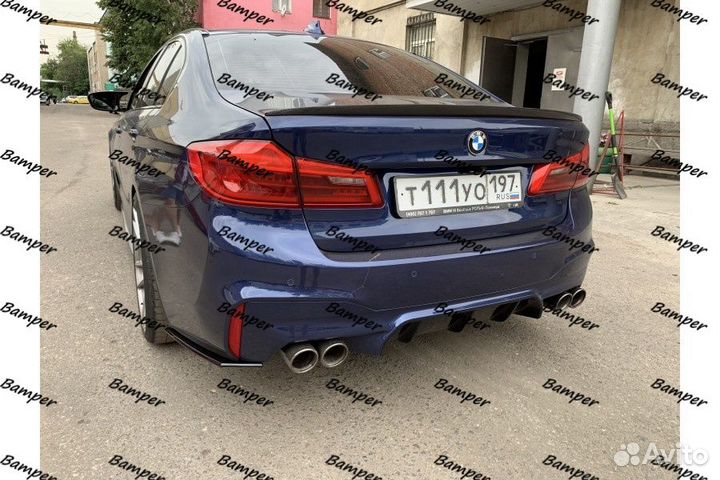 Накладки под задний бампер BMW 5 G30