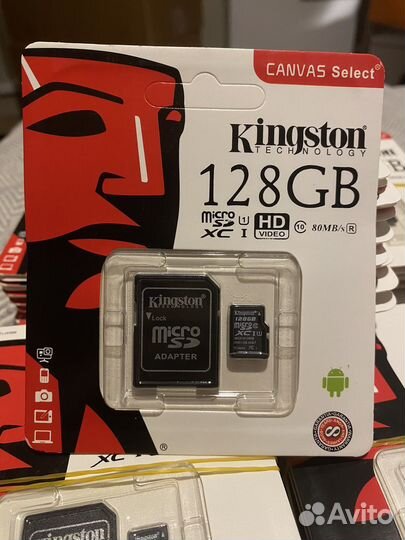Карта памяти MicroSD 128 гб