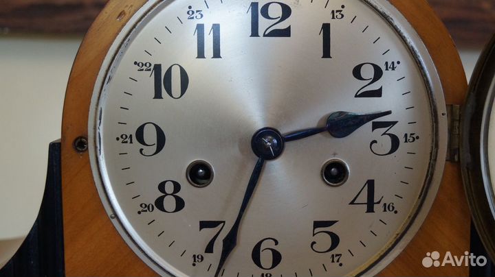Старинные часы Густав Беккер Арт Деко 44 см