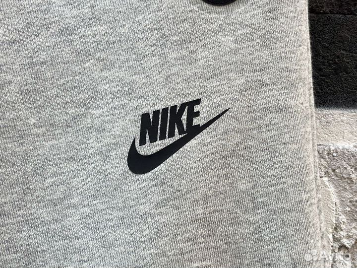 Straight Pants Nike Tech Fleece Grey