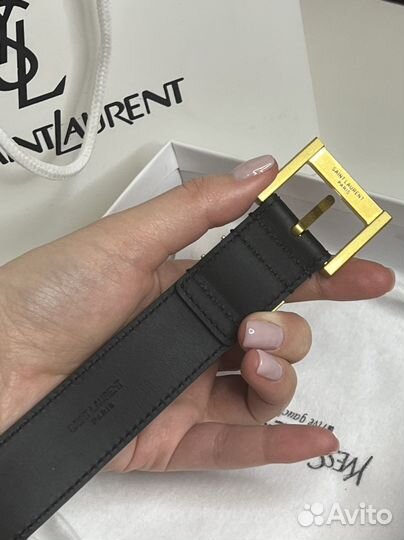 Ремень Yves Saint Laurent кожаный