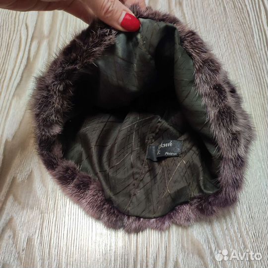 Шапка норковая женская 58 размер
