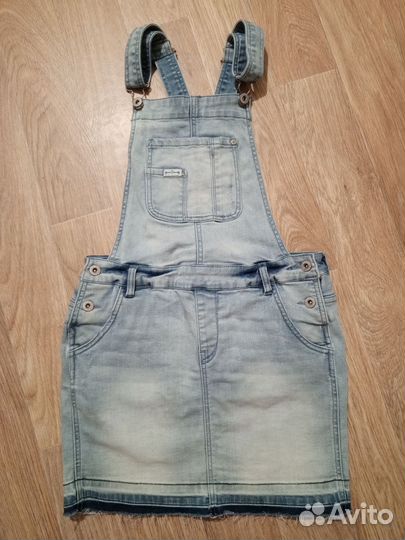 Джинсовый сарафан, юбка 152-158 из Германии