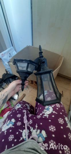 Фонари металлические уличные настенные бу