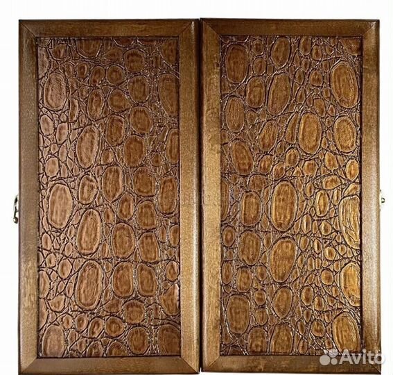 Нарды кожаные 40x40 в чехле