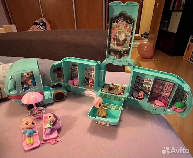 Автобус куклы лол фургон/кемпер 25 аксессуаров