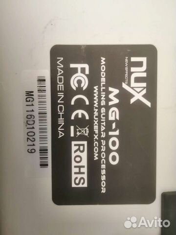 Гитарный процессор эффектов Nux mg-100 объявление продам