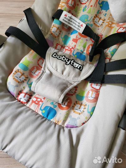 Шезлонг babyton, новый, без пробега)