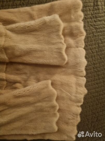 Нежно-розовая норковая шубка сшита на заказ