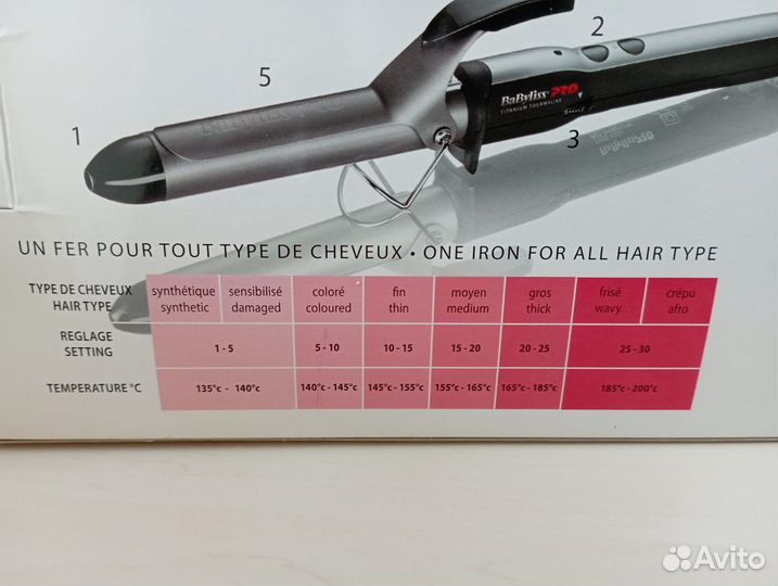 Плойка Babyliss PRO BAB2173TTE 25 мм