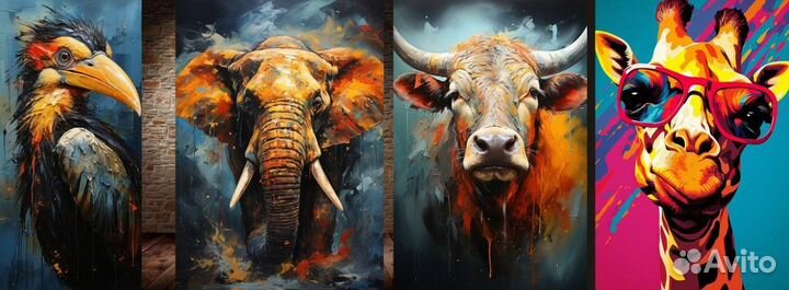 Африканка картина на холсте