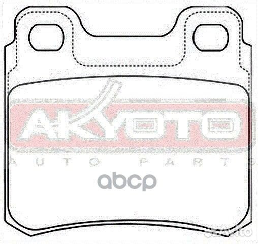 Колодки тормозные дисковые задние AKD-1235 akyoto