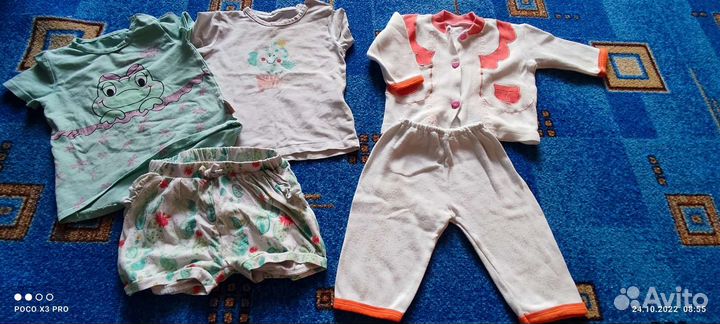 Пакет вещей для девочки 80-86