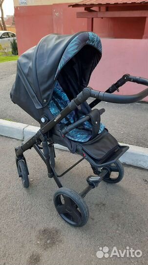 Коляска 2 в 1 эко кожа