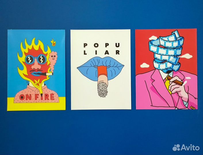 Яркий постер 