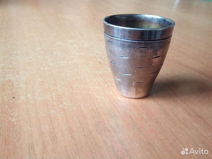 Рюмки стопки мельхиор с посеребрением 6 шт