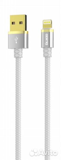 Кабель solid, USB 2.0 - lightning, 1.2м, 2.1A, уси