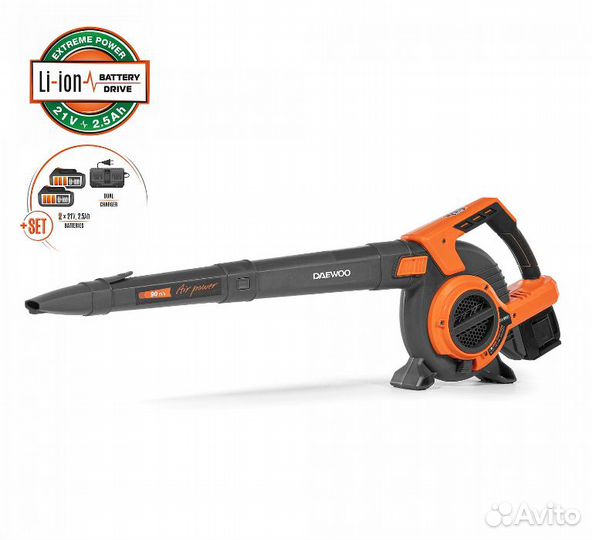 Воздуходувка-пылесос аккумуляторная daewoo dabl 90