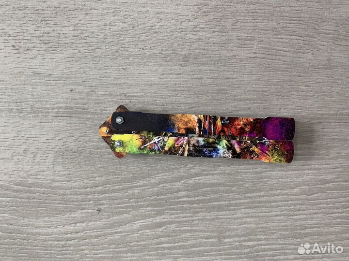 Деревянный нож бабочка