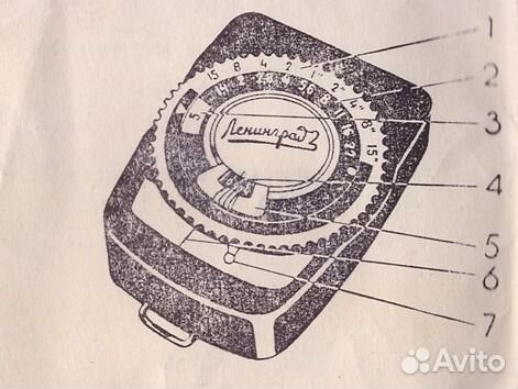 Ленинград-2 экспонометр фотоэкспонометр типа Ю11/2