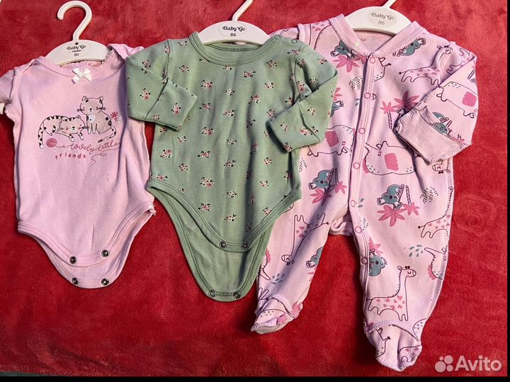 Детские вещи (0-3 месяцев/ 56-62см)пакетом б/у