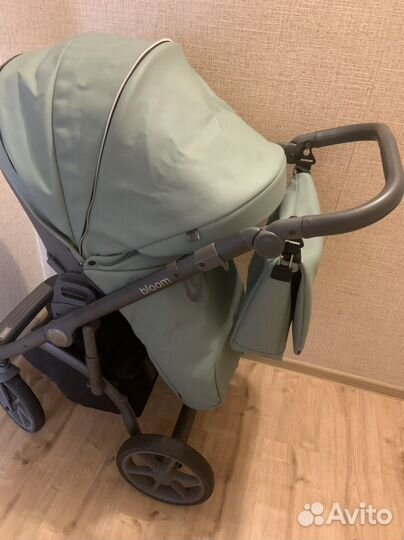 Коляска 2 в 1 эко кожа roan bloom