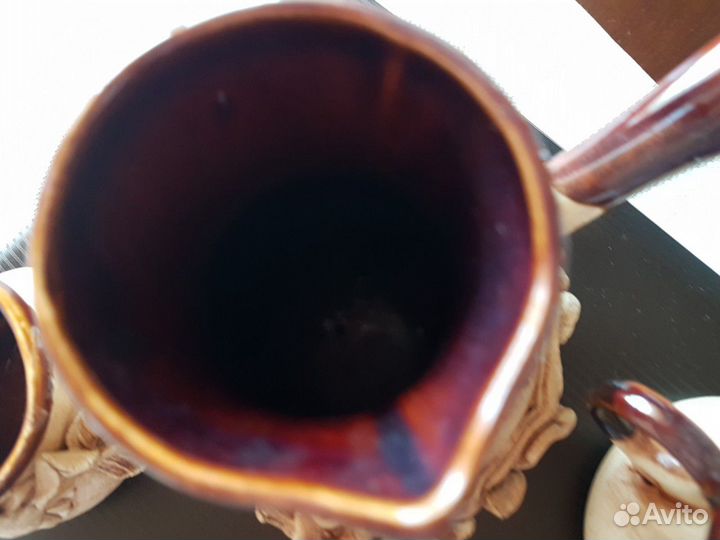 Турка 750мл + 2 чашки из керамики