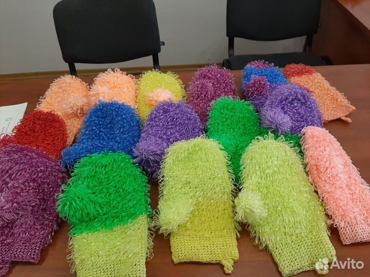 Мочалка- варежка