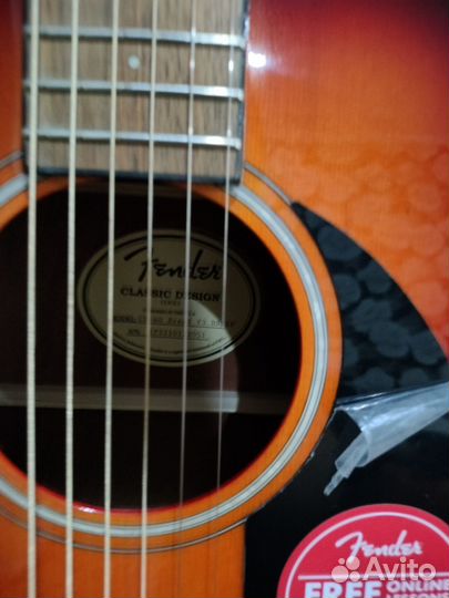 Акустическая гитара fender