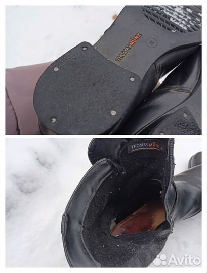 Сапоги женские демисезонные кожа 36 Thomas Munz
