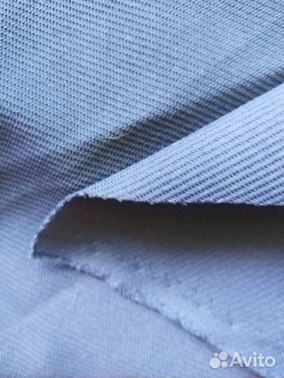 Винтажная ткань кримплен отрезы коралловый и синий