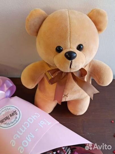 Мягкие игрушки мишка, зайка