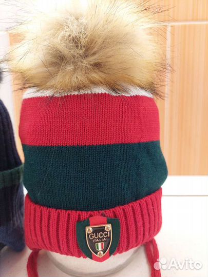 Шапки зимние новые 0.5 лет и 3 года
