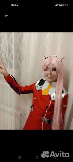 Косплей на 02 из аниме 