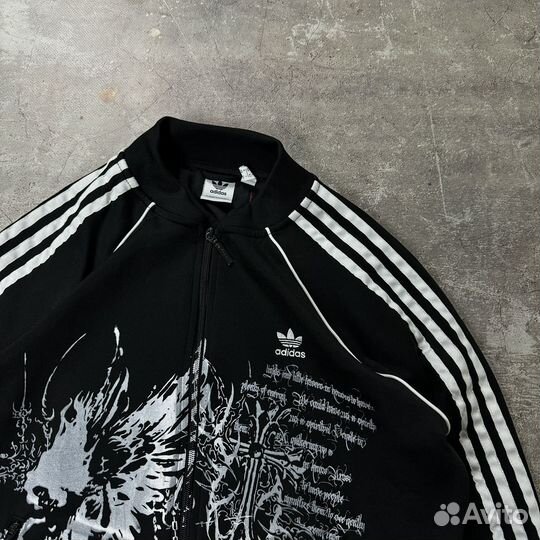 Готическое Зип-Худи Adidas (Affliction, y2k type)