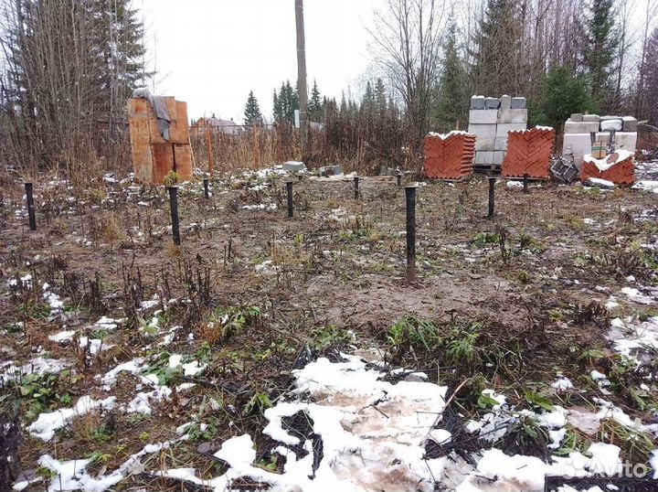 Свайно винтовой фундамент под ключ